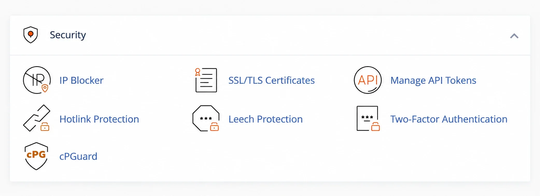 Cele șapte unelte din grupul Security al cPanel
