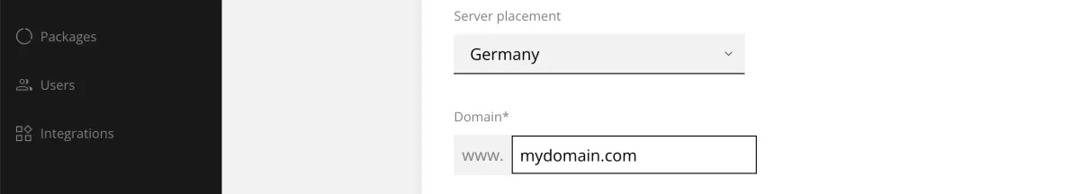 Amplasarea serverului