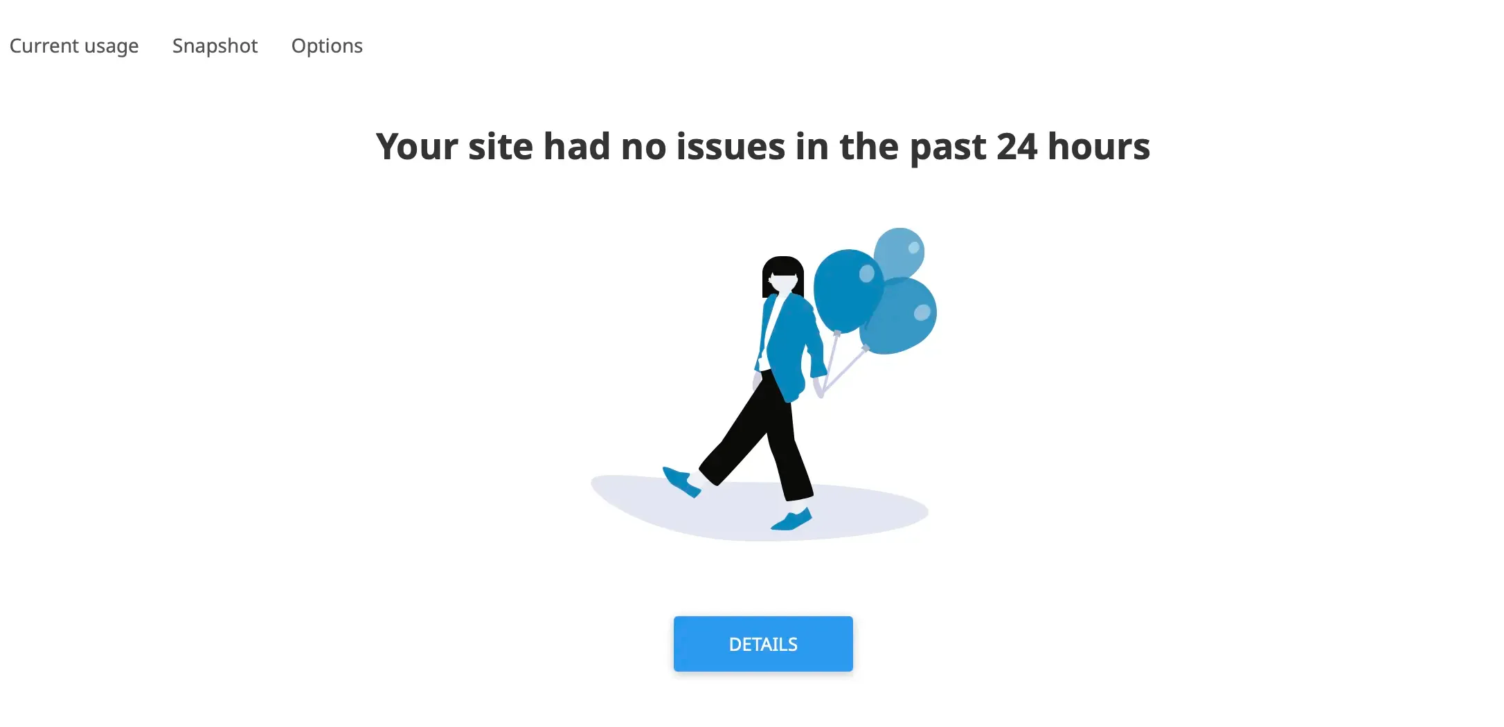 Mesaj No issues în Resource Usage