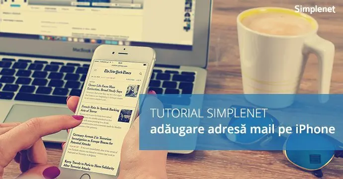 Cum setez o adresă de email pe telefon Apple iPhone (iOS)