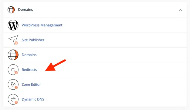 redirects-in-cpanel