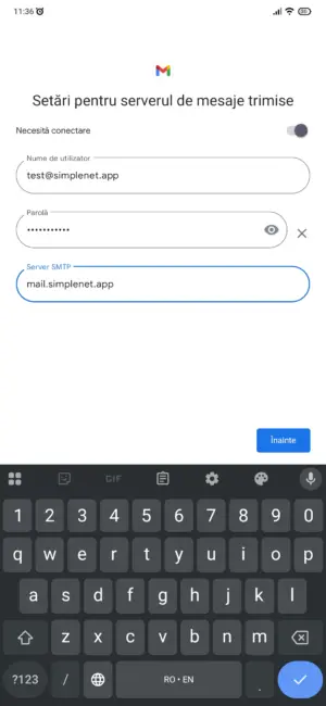 Outgoing mail settings