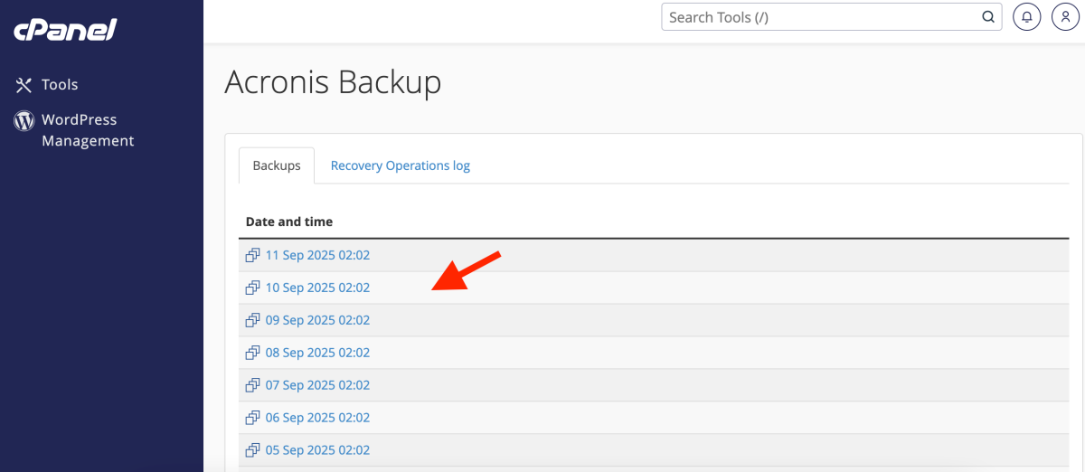 lista-backupuri-acronis-pe-zile