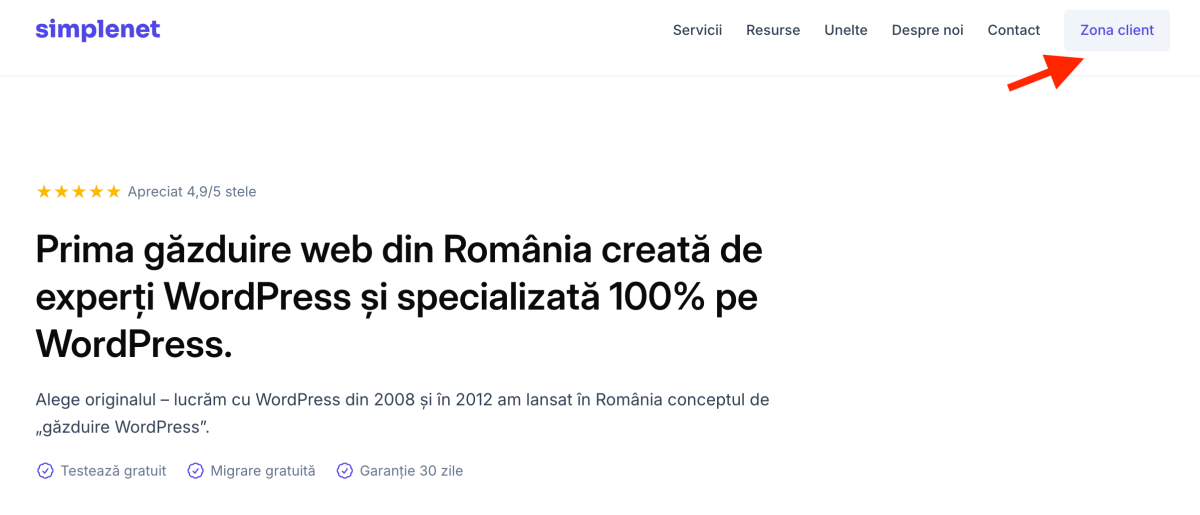 zona client simplenet
