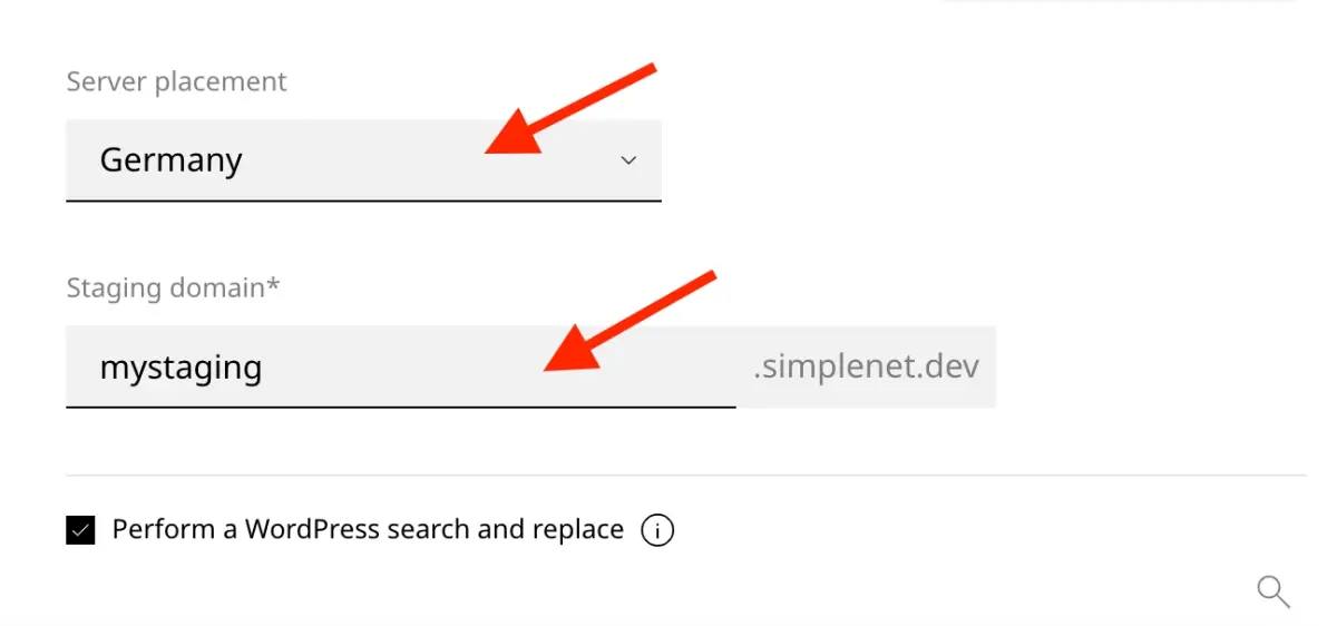 opțiuni servere placement pentru clonarea unui website existent